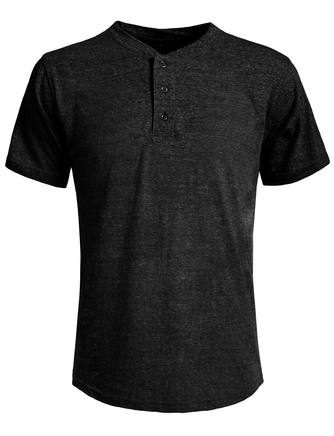 HALF BUTTON DOWN HENLEY LONG SLEEVE T-SHIRTS NEMT89 PLUS