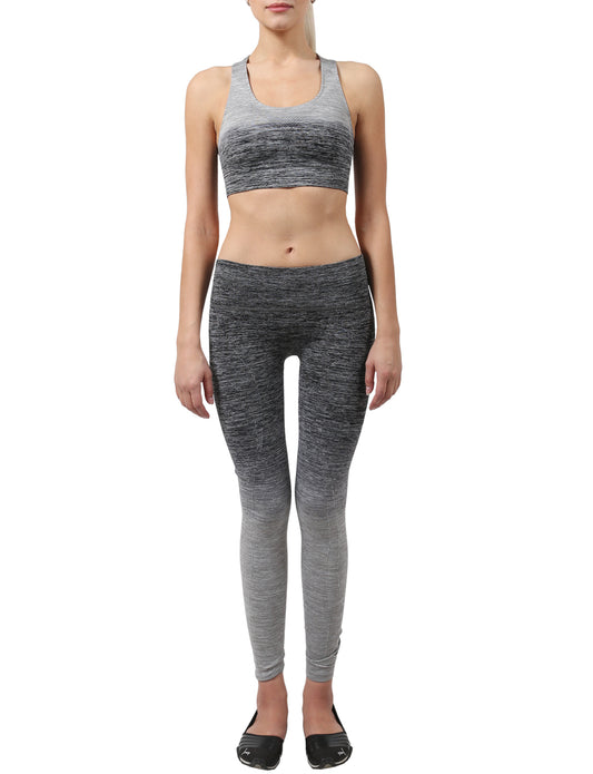 LIGHT WEIGHT FUNCTIONAL SEAMLESS BRA TOP LONG PANTS ACTIVE SET NEWAS01