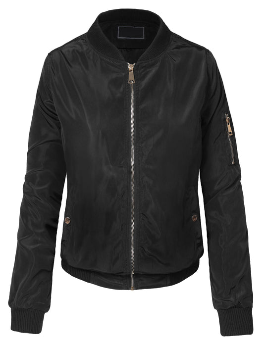 CLASSIC QUILTED ZIP-UP BOMBER JACKET NEWBJ25
