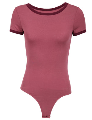 LIGHT WEIGHT BASIC STRETCH FITTED BODYSUIT NEWBS26 