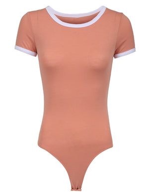 LIGHT WEIGHT BASIC STRETCH FITTED BODYSUIT NEWBS26 