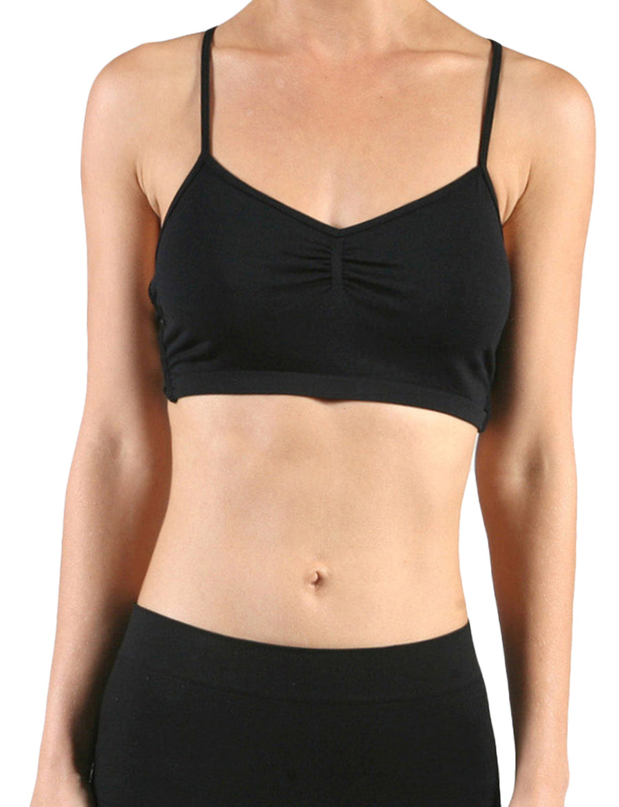 LIGHT WEIGHT FUNCTIONAL SEAMLESS COMFORT Y-BACK CUT OUT BRALETTE NEWBT02 