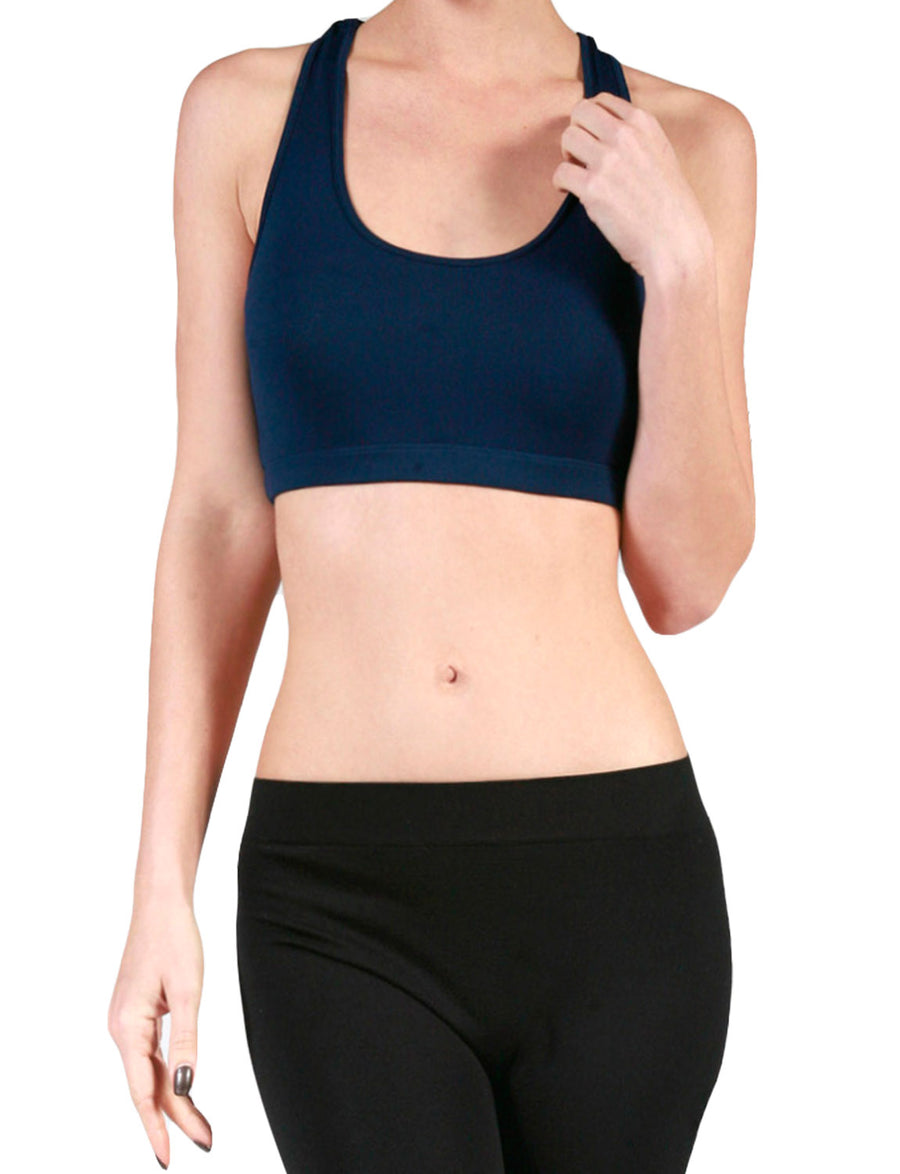 LIGHT WEIGHT FUNCTIONAL SEAMLESS STRAPPY CROSSBACK BRALETTE NEWBT05 