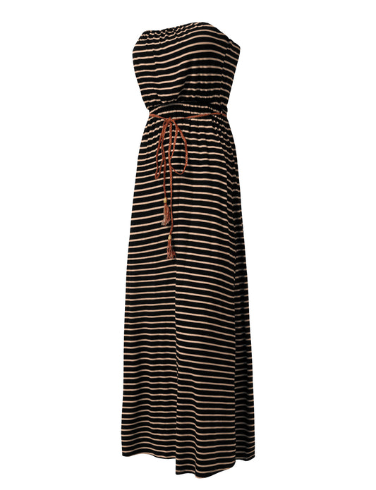 TUBE MAXI DRESS WITH BELT NEWDR02