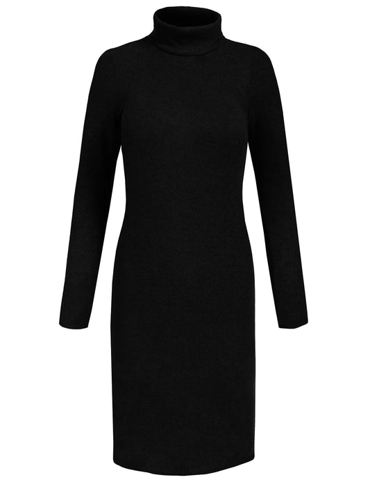 CASAUL TURTLENECK LONG SLEEVE KNIT SWEATER DRESS NEWDR98