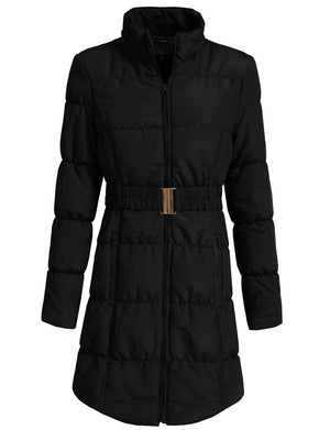 LIGHT WEIGHT QUILTED LONG JACKET NEWJ1134 PLUS