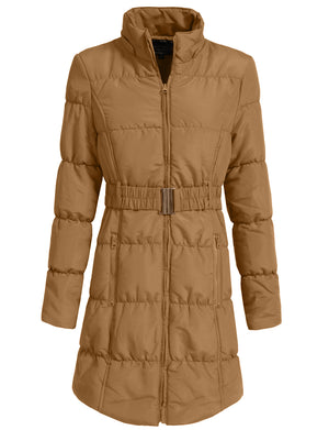 LIGHT WEIGHT QUILTED LONG JACKET NEWJ1134 PLUS