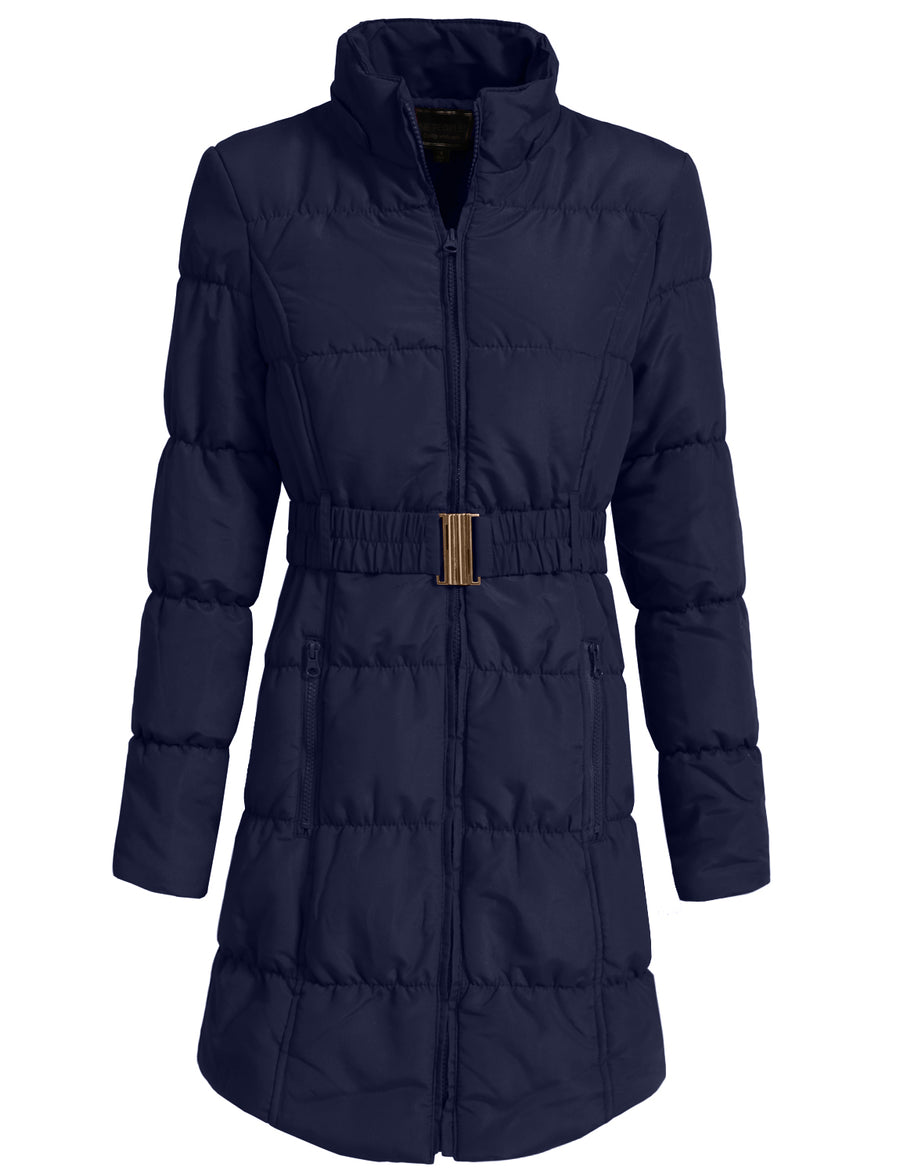 LIGHT WEIGHT QUILTED LONG JACKET NEWJ1134 PLUS