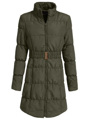 LIGHT WEIGHT QUILTED LONG JACKET NEWJ1134 PLUS