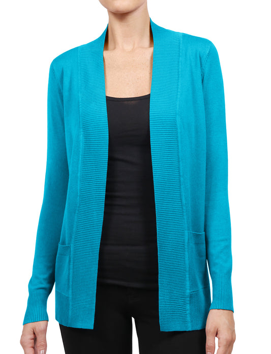 OPEN FRONT KNIT CARDIGAN EXTRA STRETCHY NEWJ123 PLUS