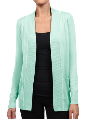 OPEN FRONT KNIT CARDIGAN EXTRA STRETCHY NEWJ123 PLUS