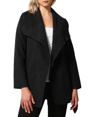 WOMEN’S DRAPE FRONT BELT WAIST TRENCH COAT CARDIGAN NEWJ126 