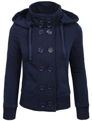 CLASSIC DOUBLE BREASTED PEA COAT WITH BELT NEWJ18 