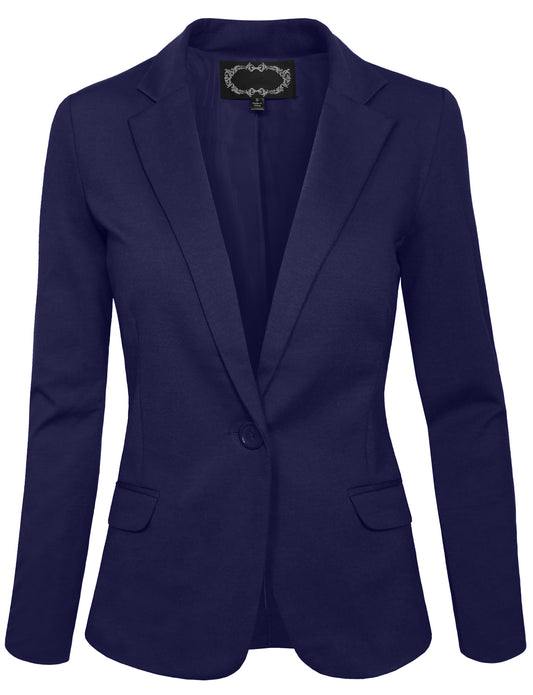 SLIM FIT ONE BUTTON OFFICE BLAZER JACKET NEWJ28