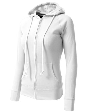 WOMEN CASUAL LIGHT WEIGHT THERMAL HOODIE NEWJ33 