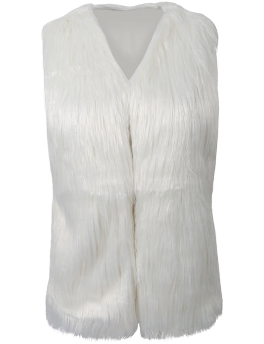 LIGHT WEIGHT FAUX FUR WAISTCOAT VEST NEWJ51