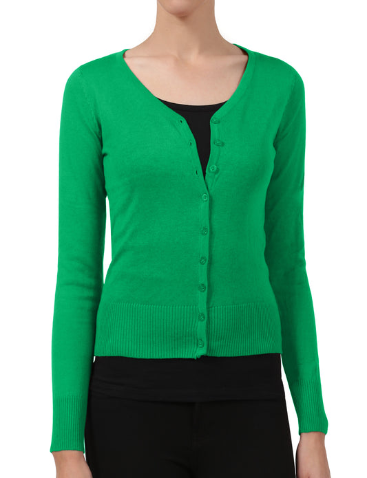 LIGHT WEIGHT SOFT SEE-THROUGH V-NECK CARDIGAN SWEATER NEWJ90