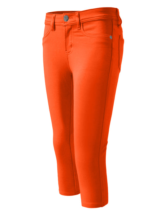 COMFORTABLE COLORFUL SKINNY CAPRI PANTS NEWP10