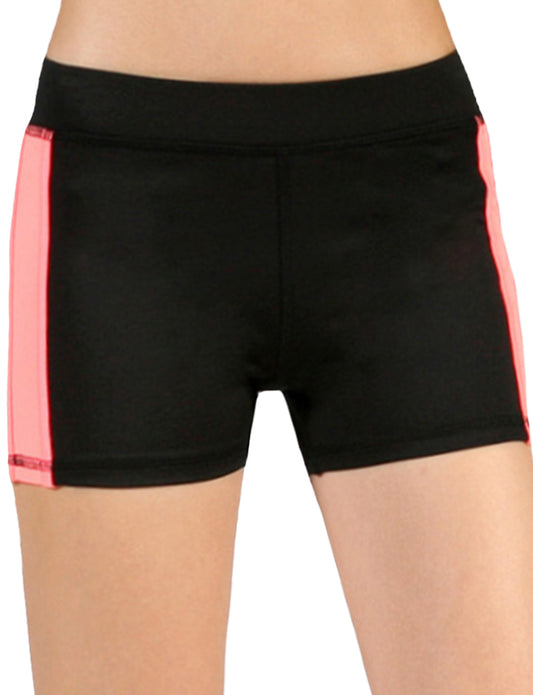 LIGHT WEIGHT SOLID SOFT STRETCH BLOCK WORKOUT SHORT PANTS NEWP24 