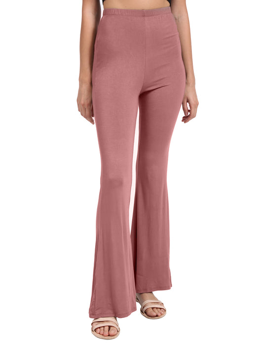 CAUSAL BELL BOTTOM SPANDEX JERSEY LONG PANTS NEWP28
