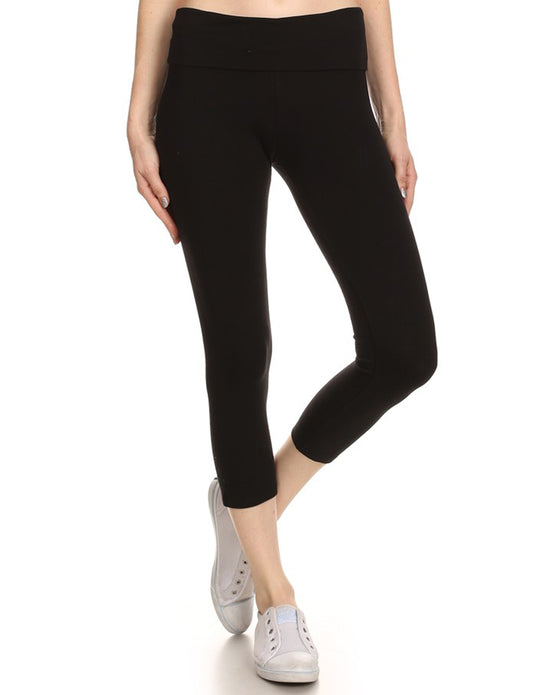 HIGH WAISTED SPORTS/YOGA FITNESS CAPRI LEGGINGS NEWP39 PLUS