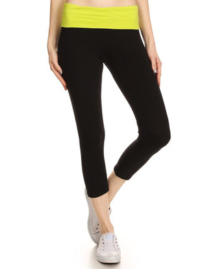 HIGH WAISTED SPORTS/YOGA FITNESS CAPRI LEGGINGS NEWP39 