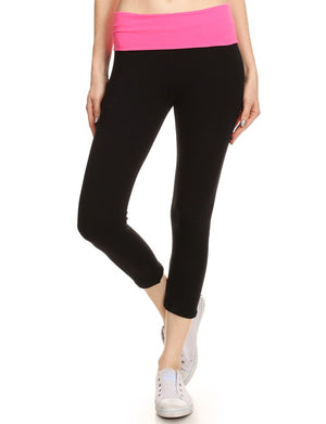 HIGH WAISTED SPORTS/YOGA FITNESS CAPRI LEGGINGS NEWP39 PLUS