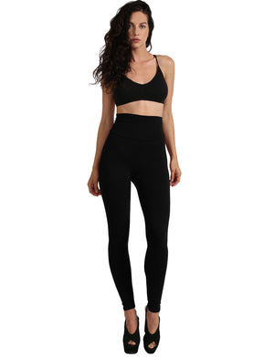 HIGH WAIST COTTON FULL LENGTH LEGGINGS NEWP45 PLUS