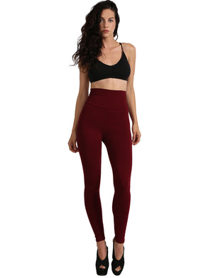 HIGH WAIST COTTON FULL LENGTH LEGGINGS NEWP45 