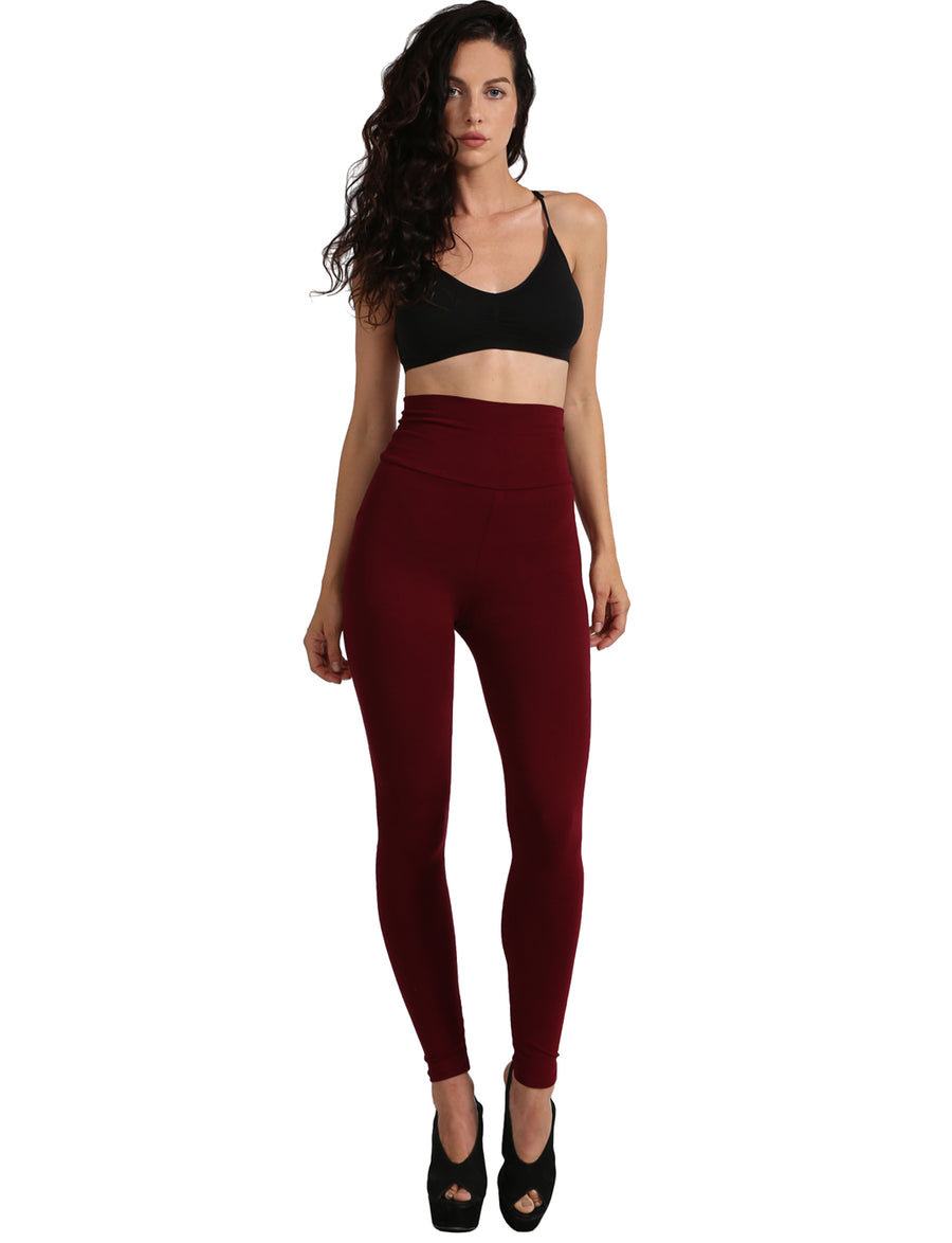 HIGH WAIST COTTON FULL LENGTH LEGGINGS NEWP45 