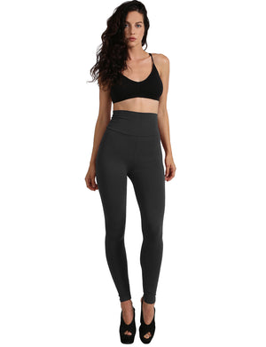 HIGH WAIST COTTON FULL LENGTH LEGGINGS NEWP45 PLUS