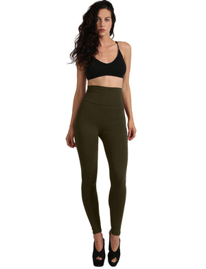 HIGH WAIST COTTON FULL LENGTH LEGGINGS NEWP45 