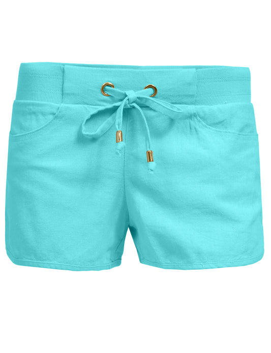 CASUAL ACTIVE WEAR WORKOUT DRAWSTRING LOUNGE SHORTS NEWP58