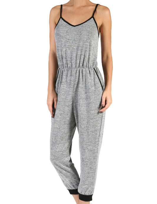 SLEEVELESS ADJUSTABLE SPAGHETTI STRAP JUMPSUIT NEWRJ03