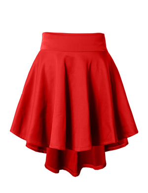 STRETCHY CASUAL MINI FLARED SKATER SKIRT NEWSK12 