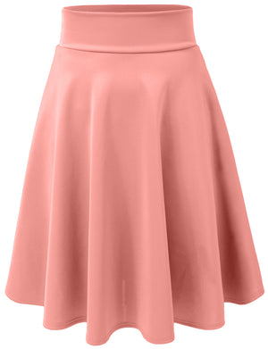 STRETCHY CASUAL MINI FLARED SKATER SKIRT NEWSK21 