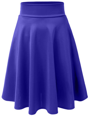 STRETCHY CASUAL MINI FLARED SKATER SKIRT NEWSK21 