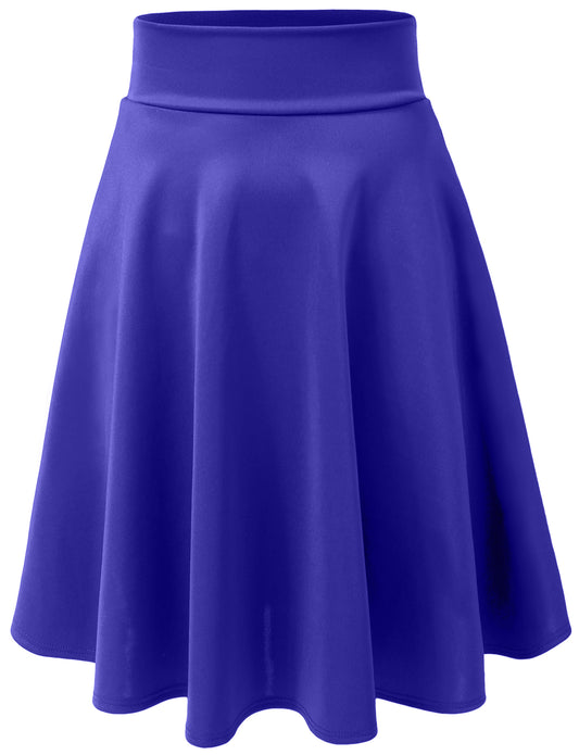 STRETCHY CASUAL MINI FLARED SKATER SKIRT NEWSK21