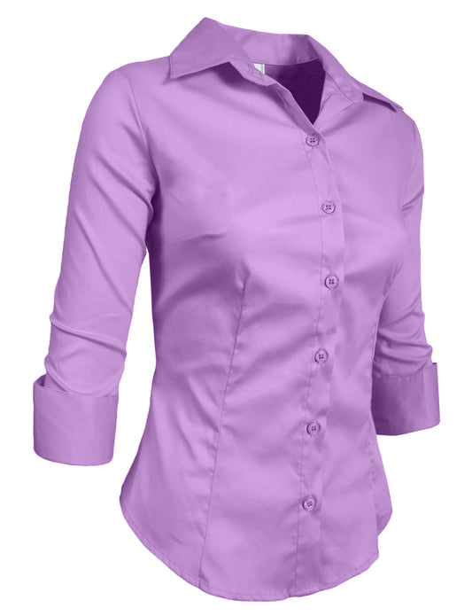 ROLL UP / SLEEVE BUTTON DOWN SHIRTS WITH STRETCH NEWT01