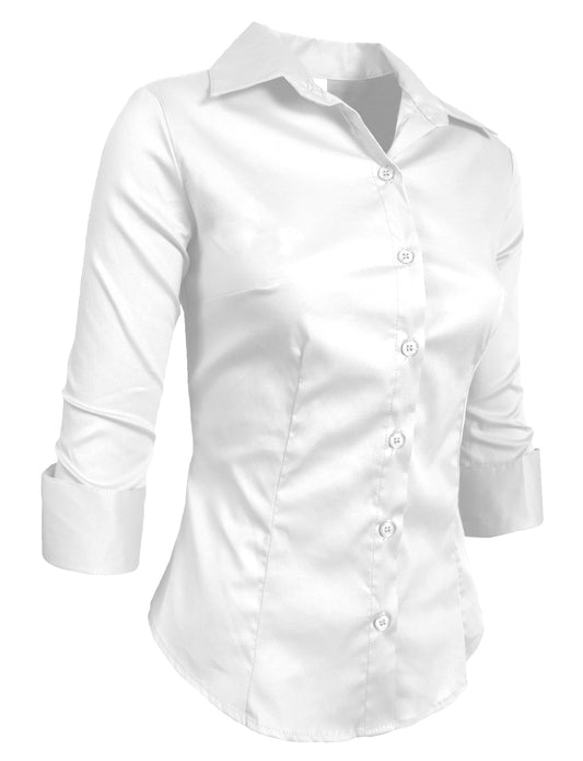 ROLL UP / SLEEVE BUTTON DOWN SHIRTS WITH STRETCH NEWT01 PLUS