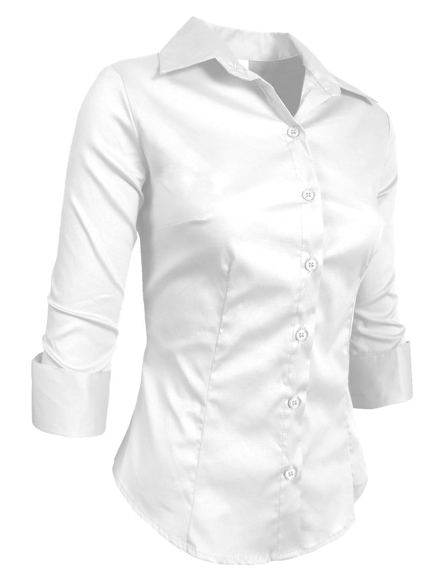 ROLL UP / SLEEVE BUTTON DOWN SHIRTS WITH STRETCH NEWT01 PLUS