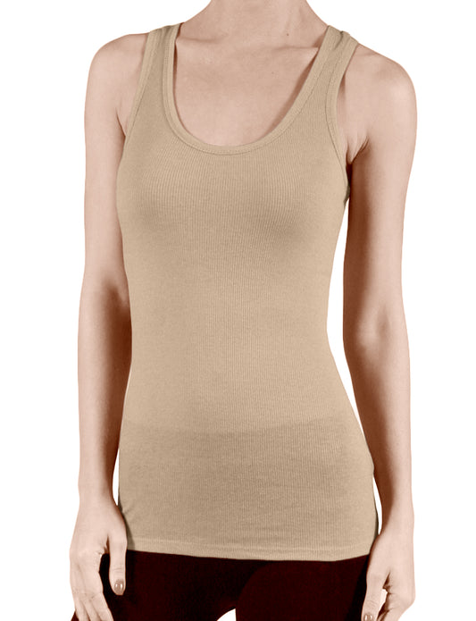 LIGHT WEIGHT CONTRAST INNER BINDING RACERBACK TANK TOP NEWT117