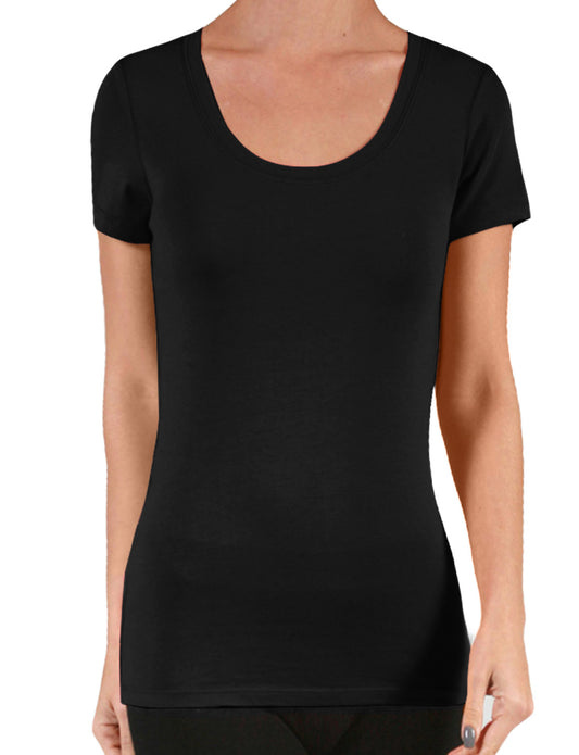 LIGHT WEIGHT SHORT SLEEVE SCOOP NECK T-SHIRTS NEWT131