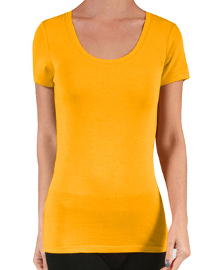 LIGHT WEIGHT SHORT SLEEVE SCOOP NECK T-SHIRTS NEWT131 