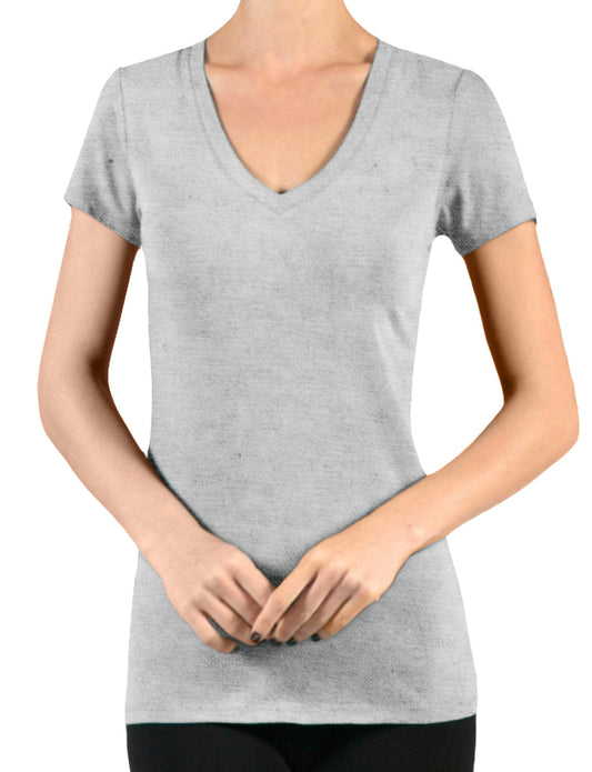LIGHT WEIGHT SHORT SLEEVE COTTON V-NECK T-SHIRTS NEWT134 