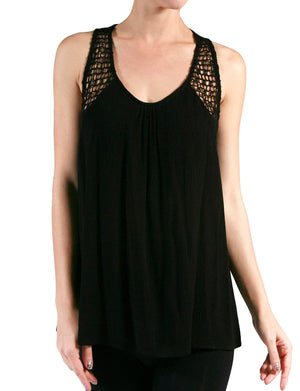 LIGHT WEIGHT LACE SLEEVELESS TUNIC BLOUSE TANK TOP NEWT215 