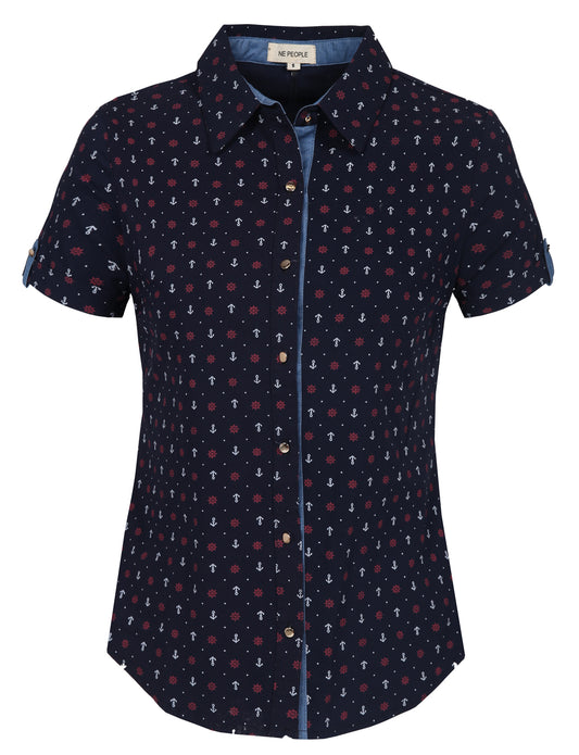 TAILORED SHORT SLEEVE BUTTON DOWN SHIRTS NEWT299