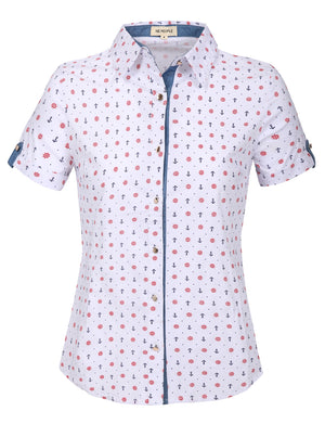 TAILORED SHORT SLEEVE BUTTON DOWN SHIRTS NEWT299 