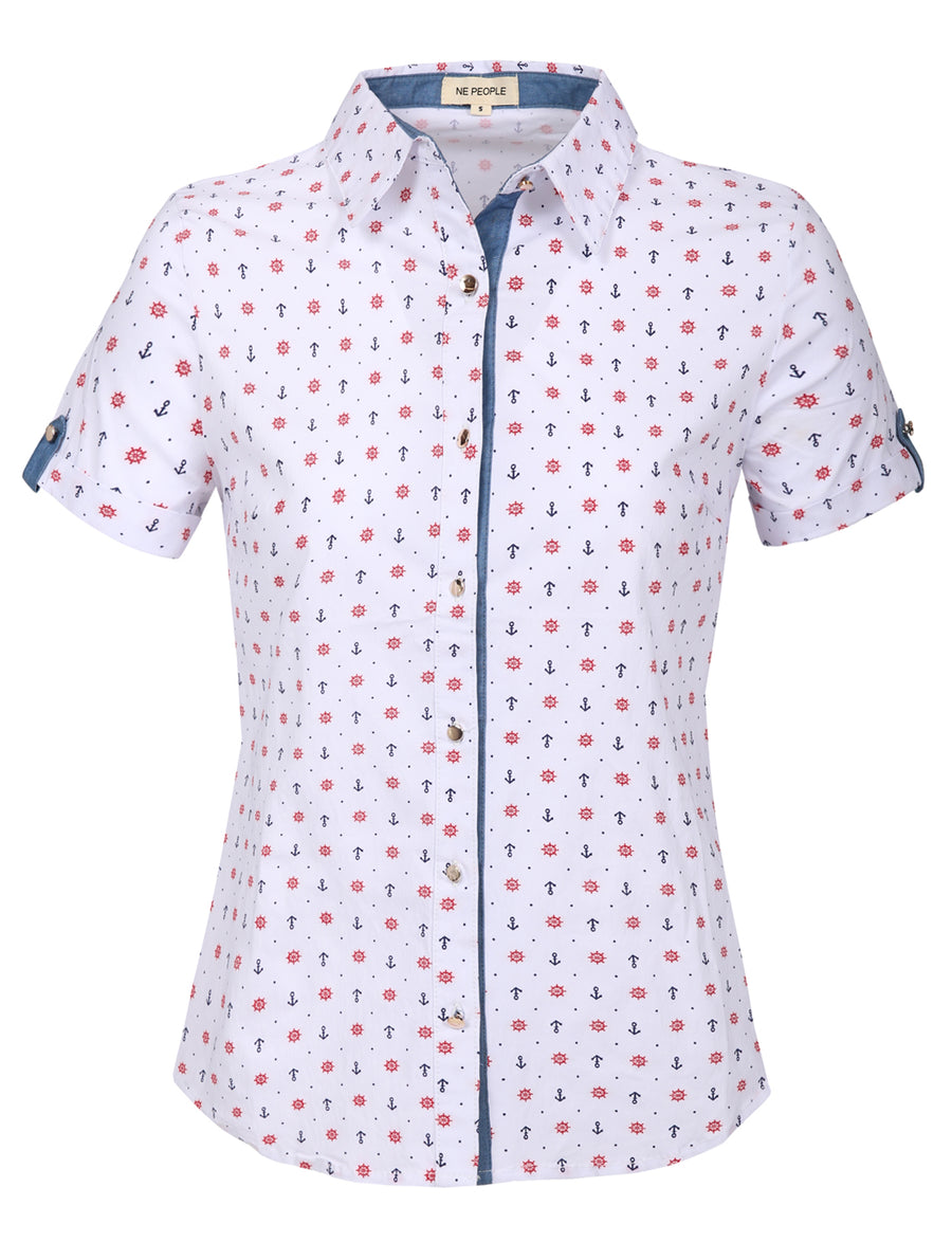 TAILORED SHORT SLEEVE BUTTON DOWN SHIRTS NEWT299 