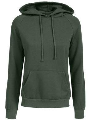 PULLOVER LONG SLEEVE FLEECE HOODIE WITH KANGAROO POCKETS NEWT325 